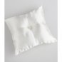 Lovely Wedding Ring Pillow with a Flower Accent