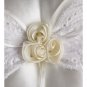 Lovely Wedding Ring Pillow with a Flower Accent