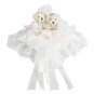 Adorable Teddy Bear & Flower Wedding Ring Pillow