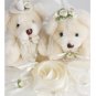Adorable Teddy Bear & Flower Wedding Ring Pillow