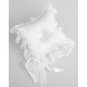 Adorable Teddy Bear & Flower Wedding Ring Pillow