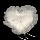 Beautiful Heart Shaped Wedding Ring Pillow