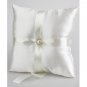 Lovely Wedding Ring Pillow with Pearl Accents