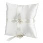 Lovely Wedding Ring Pillow with Pearl Accents