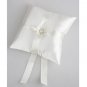 Lovely Wedding Ring Pillow with Pearl Accents