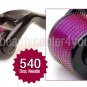 3x (540 Needles) Black Micro Needle Skin Derma Roller 0.5&1.0&1.5 mm,Anti-aging