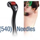 540 Titanium Micro Needle Derma Roller Kit (0.5 &1.0mm) Anti-aging,Scars,Acne