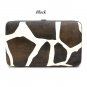 Giraffe Print Women's Frame Wallet, Black (122AW147)