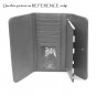 Zebra Print Women's Tri Fold Checkbook Wallet, Silver (120AW107)