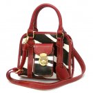 Zebra Print Women's Handbag Purse, Red (DN789)