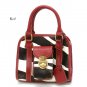 Zebra Print Women's Handbag Purse, Red (DN789)