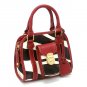 Zebra Print Women's Handbag Purse, Red (DN789)