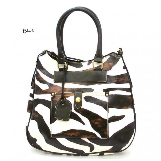 zebra print hobo bag