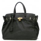 Urban Expressions Padlock Tote Handbag Purse, Black (X5108)