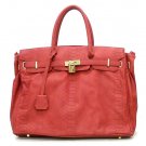 Urban Expressions Padlock Tote Handbag Purse, Red (X5108)