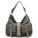 Urban Expressions Adaliz Hobo Handbag Purse, Grey