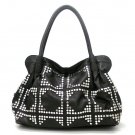 Urban Expressions Studded Tote Handbag Purse, Black