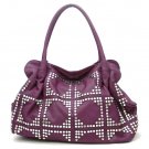 UE Adalie Studded Tote Handbag Purse, Purple