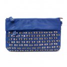 UE Henriette Studded Clutch Bag, Blue