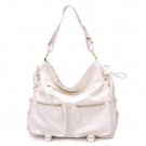 Abelina Hobo Handbag Purse, white