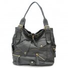 Aceline Tote Handbag Purse, Grey