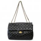 Hettie Quilted Shoulder Handbag, Black
