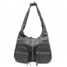 Clara Knotted Shoulder Handbag, Black