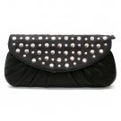 Marvelle Studded Clutch Handbag, Black