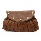 Clare Clutch Handbag, Brown