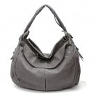 Maryl Hobo Handbag Purse, Grey