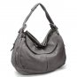 Maryl Hobo Handbag Purse, Grey