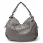 Maryl Hobo Handbag Purse, Grey