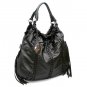 Clarette Hobo Handbag Purse, Black