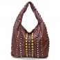 Urban Expressions Maryvonne Studded Hobo Handbag, Brown