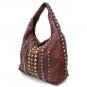 Urban Expressions Maryvonne Studded Hobo Handbag, Brown