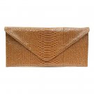 Urban Expressions Claribel Envelope Style Clutch Handbag, Camel