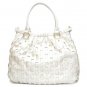 Mathilde Hobo Handbag Purse, White