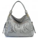 Bella Ila Hobo Handbag Purse, Grey