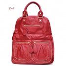 Fold-over Tote Handbag Purse, Red