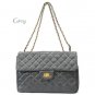 Urban Expressions Quilted Shoulder Handbag Purse, Grey