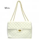 Urban Expressions Quilted Shoulder Handbag Purse, White