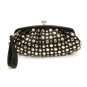 Zeppelin Studded Clutch Bag, Black