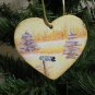 Gold Heart Winter Tree and Mailbox Scene