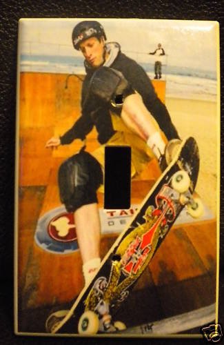 Tony Hawk Skateboarding Light Switch Cover Cool Look