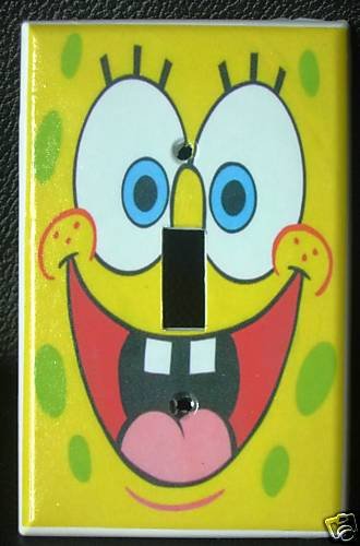 SPONGEBOB SQUAREPANTS LIGHT SWITCH COVER COOL LOOK!