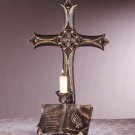Book and Cross Candle Holder (Item # 33526)