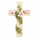 Wall Cross with Flowers and Vine (Item # 33569)