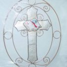 Capiz Shell Cross Suncatcher (Item # 34520)