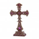 Purple Rhinestone Crucifix (Item # 35274)