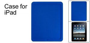 Blue Protector Silicone Case Back Skin for Apple iPad